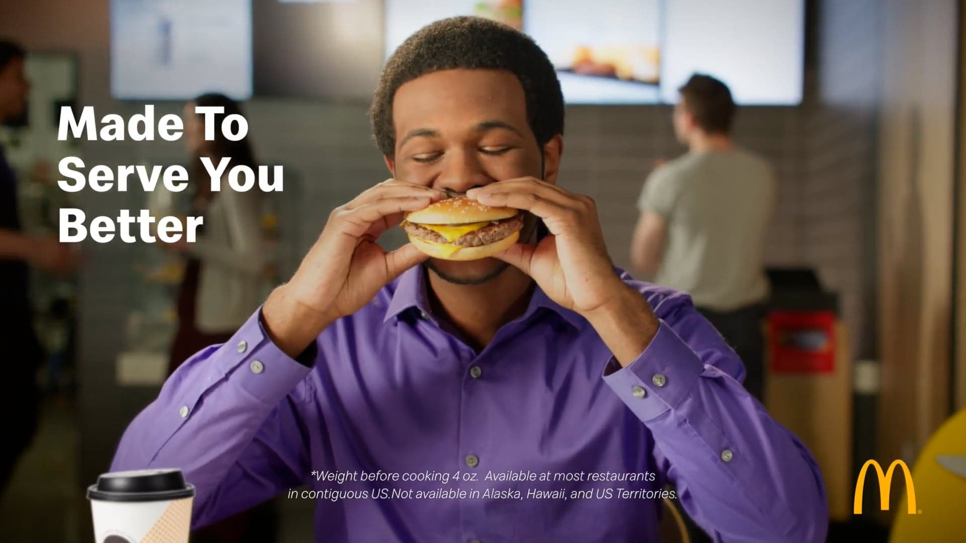 McDonald's Fresh Beef Quarter Pounder Burger What We're Made Of